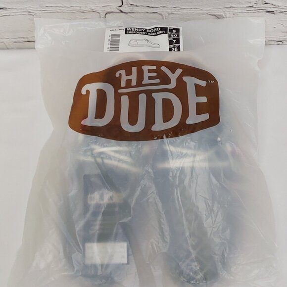 'HEY DUDE' WENDY BOHO EMBROIDERY RED CAP LACE SHOES - Picture 15 of 16